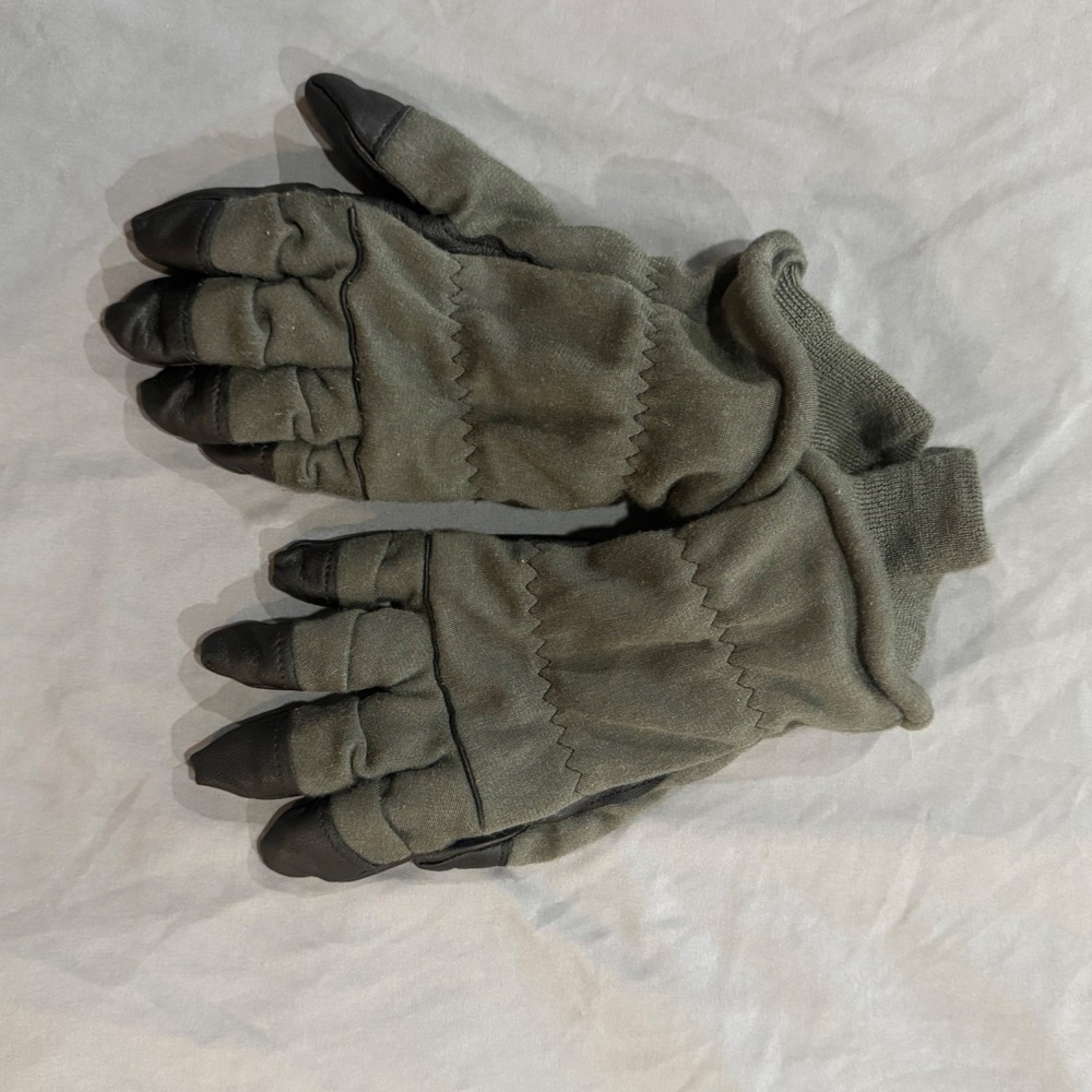 Alamo Strategic Mfg Flyer's‎ Gloves Unisex 8 Green New HAU-15/P Leather Palm